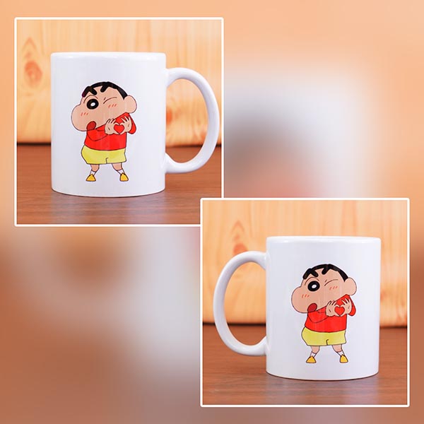 Cute Shinchan Mug N Chocolates for Sister