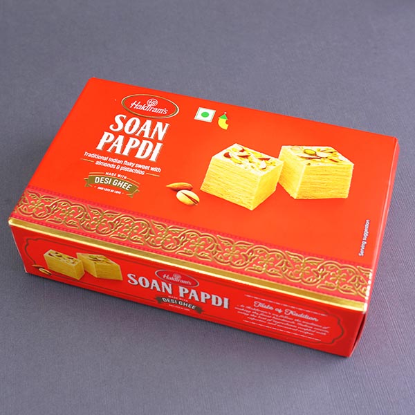 Tortoise Rakhi N Pearl Rakhi with Soan Papdi