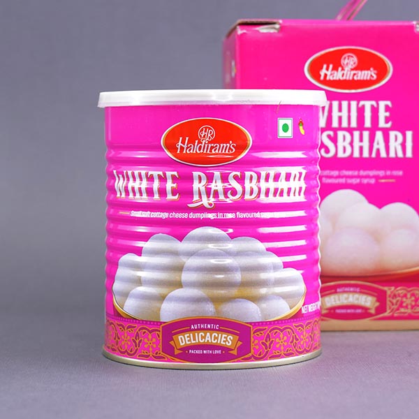 Evil Eye Bhaiya Bhabhi Rakhi with 1 Kg Rasgulla Sweets