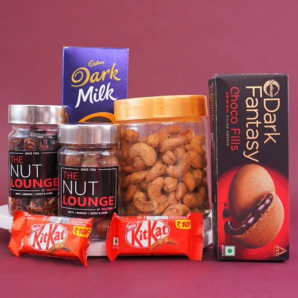 Five Rakhis with Chocolates N Sweets Combo for Brothers