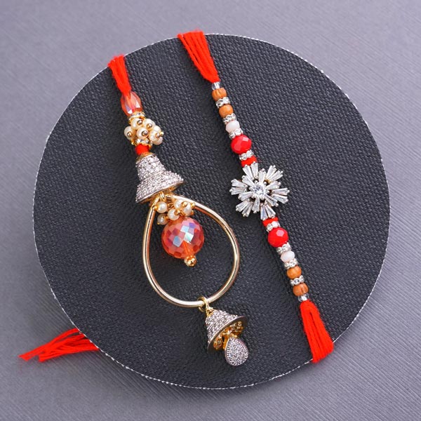 AD Bhaiya Bhabhi Rakhi with Chocolates Gift Combo