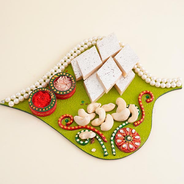 Bro Rakhi N Bal Krishna Rakhi with Kaju Katli Combo