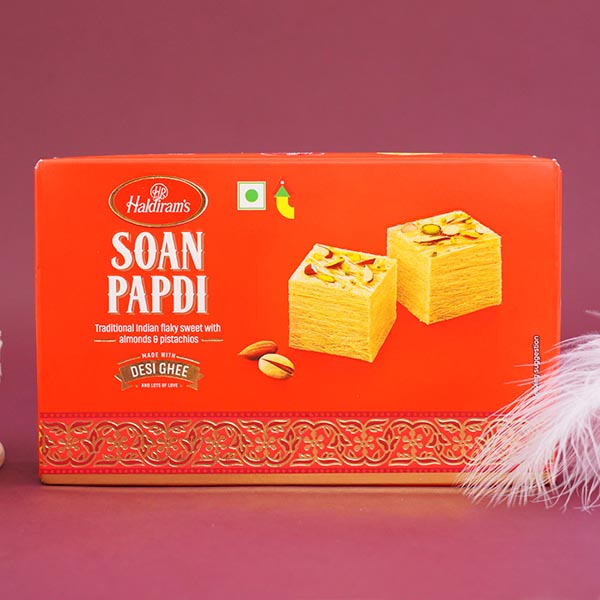 Two Krishna Rakhis for Brother with Puja Thali