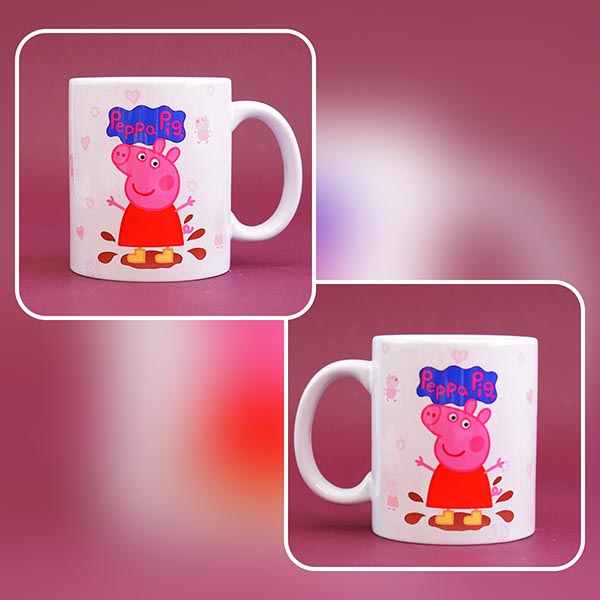 Peppa Pig Rakhi with Mug N Chocolates