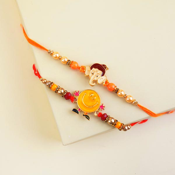 Smiley Kids Rakhi N Ganesha Rakhi Gift Hamper