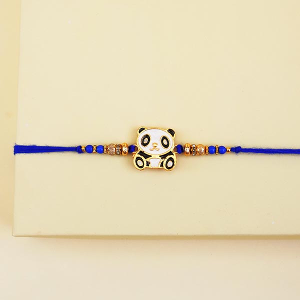 Adorable Panda Rakhi with Chocolates for Kids