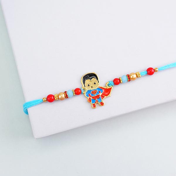 Superman Kids Rakhi with Snickers Chocolate