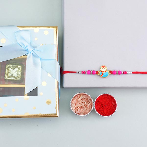 Adorable Kids Rakhi with Assorted Chocolates