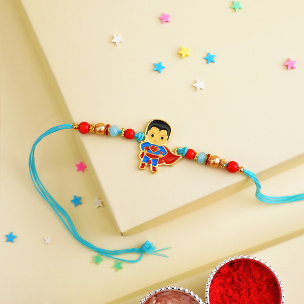 Cute Superman Rakhi for Kids