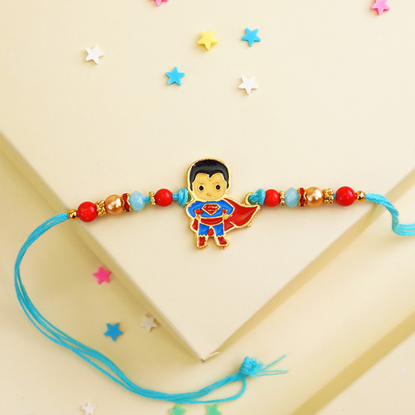 Cute Superman Rakhi for Kids