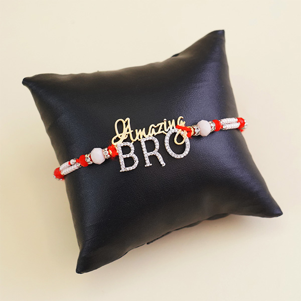 Amazing Bro AD Rakhi with Chocolates N Wallet