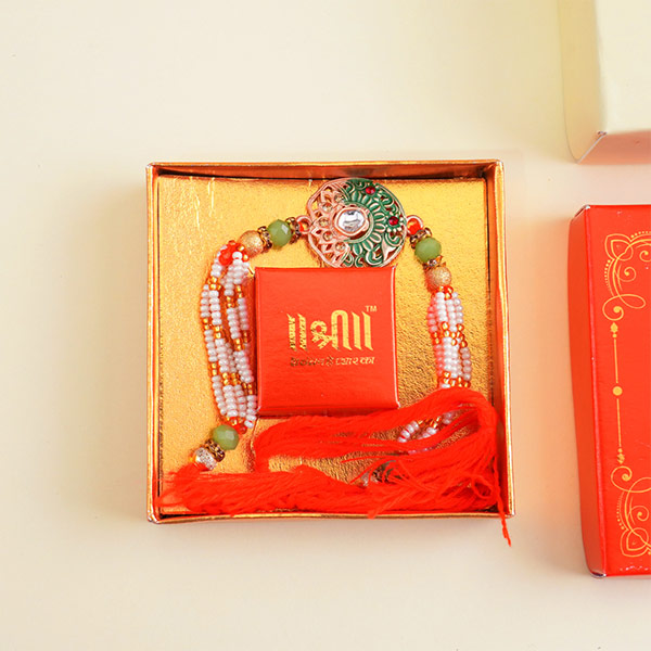 Designer Rakhi for Brother with Dry Fruit