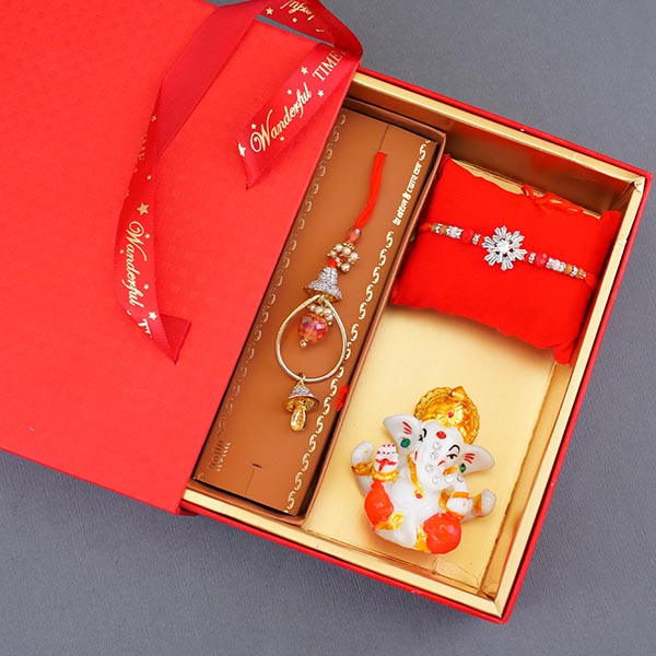 Bhaiya Bhabhi Rakhi with Sweets N Chocolates Gift Pack