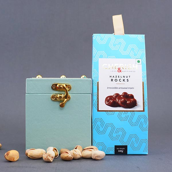 Bhaiya Bhabhi Rakhi with Sweets N Chocolates Gift Pack