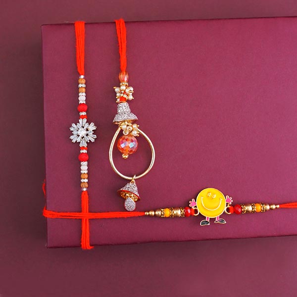 Kids Rakhi N Bhaiya Bhabhi Rakhi with Kaju Katli Gift Hamper