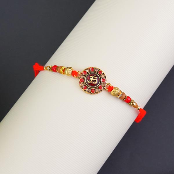 Set of 2 Golden Rakhi for Brothers