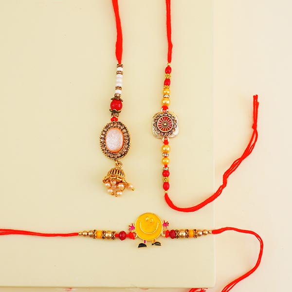 Family Rakhi Set with Dry Fruits N Chocolates