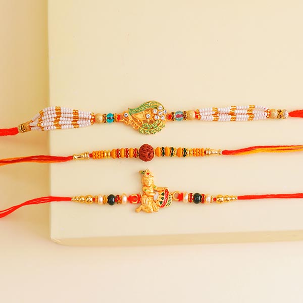 Six Rakhi Set with Chocolates N Dry Fruits