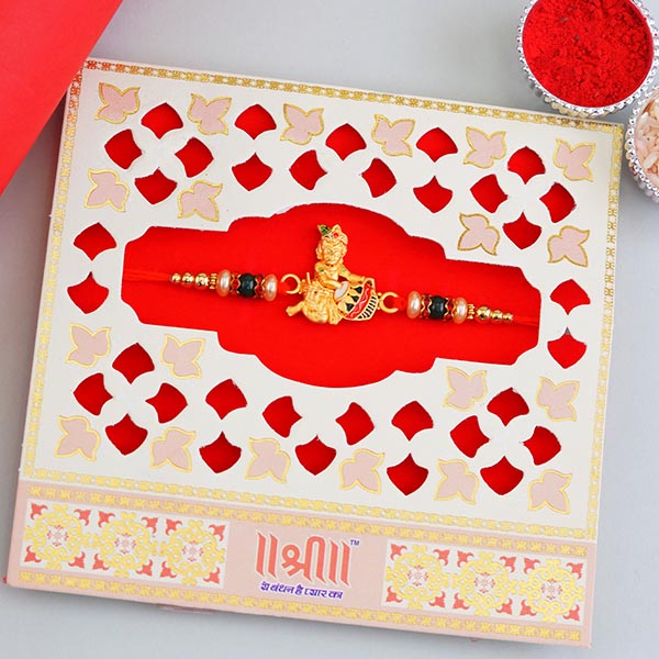 Golden Laddu Gopal Rakhi