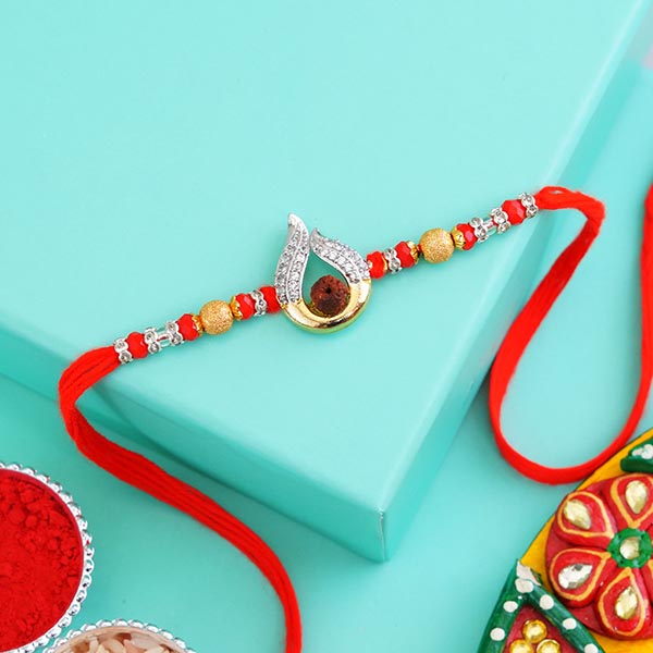 AD Rudraksha Rakhi for brother