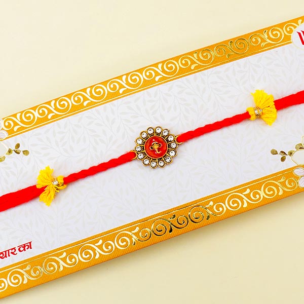 Designer Rakhi with Wallet N Jade Plant