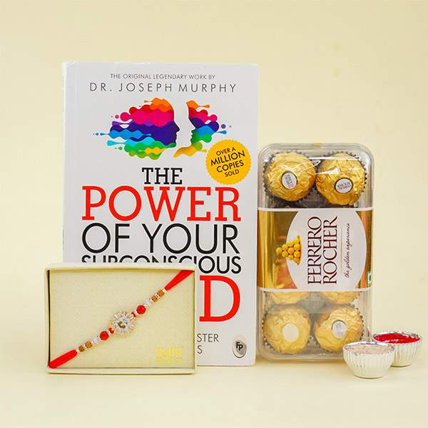 AD Rakhi with Book N Chocolates