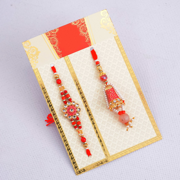 Dearest Bhaiya Bhabhi Cushion with Rakhi