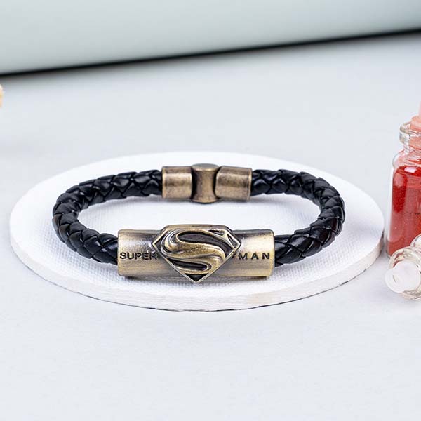 Superman Bracelet Rakhi for Brother