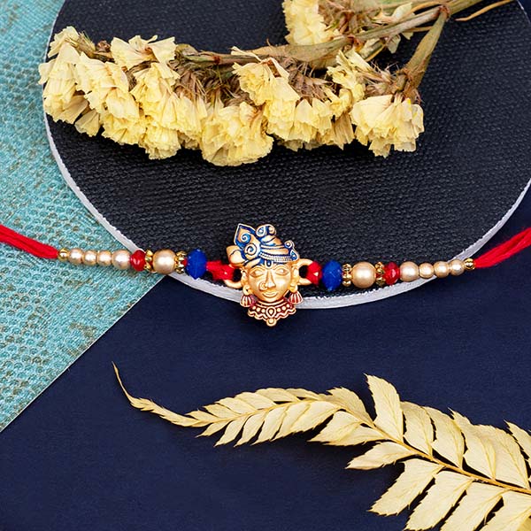 Rakhi Set of 2 including Krishna Rakhi and Evil Eye Rakhi