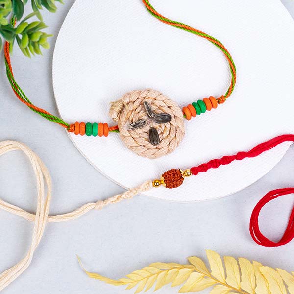 Set of 2 Unique Rakhi for Brothers
