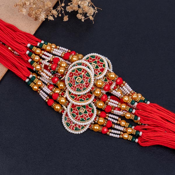 Set of 12 Beaded Designer Rakhi