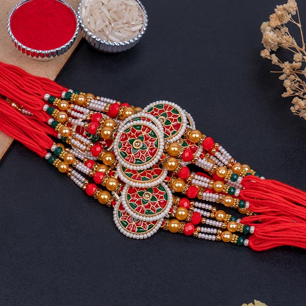 Set of 12 Beaded Designer Rakhi