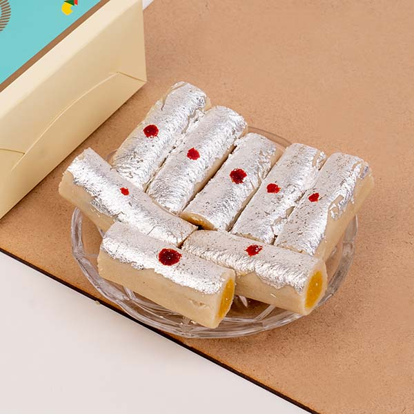 Set of 4 Rakhis with Kaju Roll