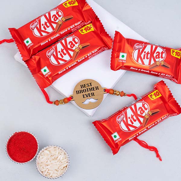 Best Brother Rakhi with KitKat