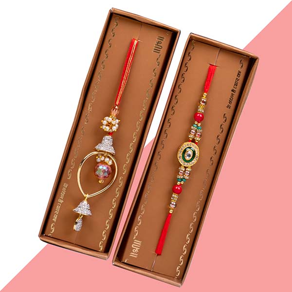 Bhaiya Bhabhi Rakhi Set with Packs of Popcorn