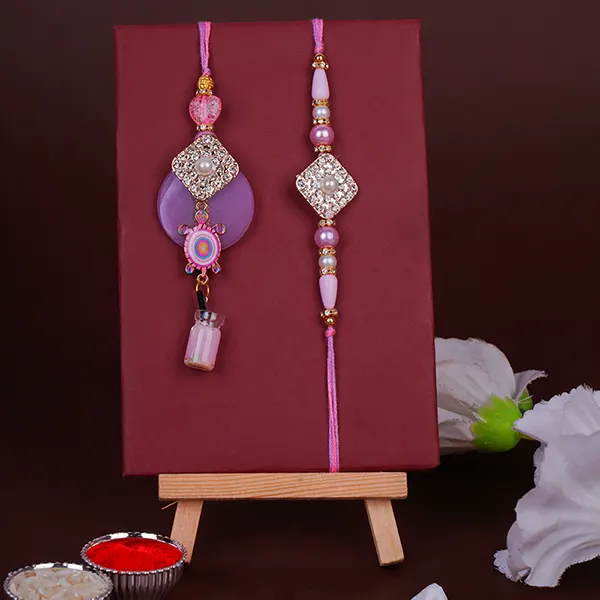 Pink Paradise Bhaiya Bhabhi Rakhi