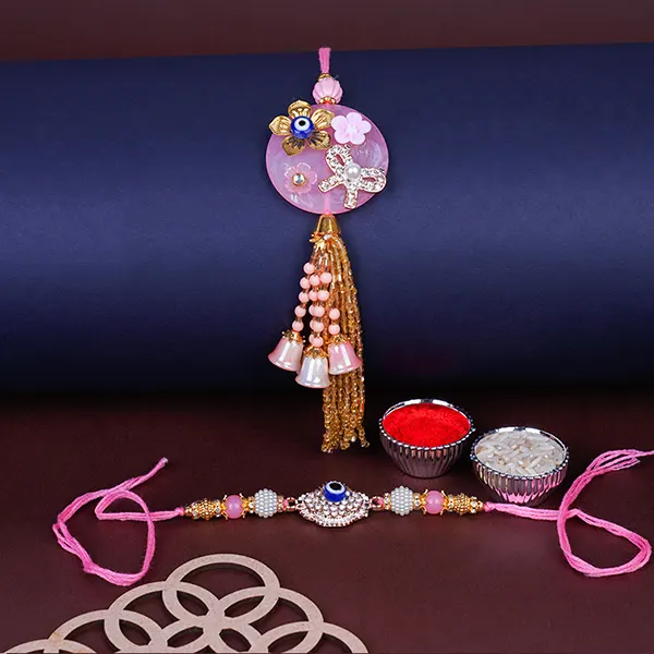 Stylish Evil Eye Bhaiya Bhabhi Rakhi