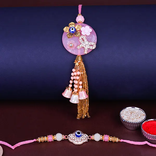 Stylish Evil Eye Bhaiya Bhabhi Rakhi