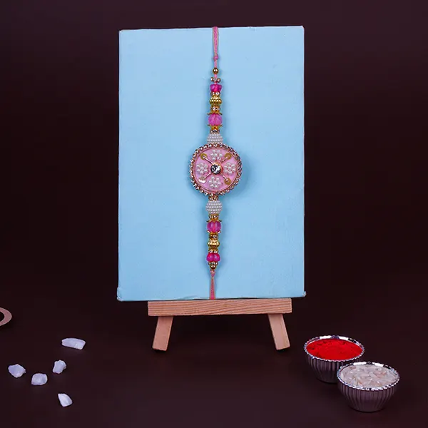 Pink Blossom Designer Rakhi