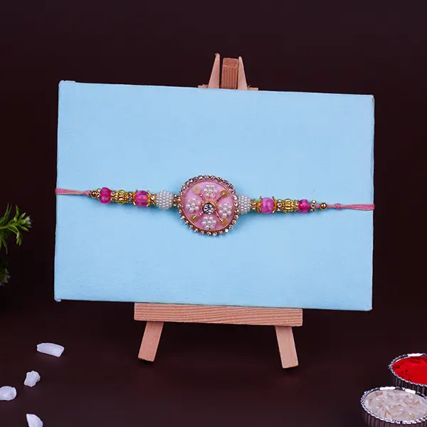 Pink Blossom Designer Rakhi