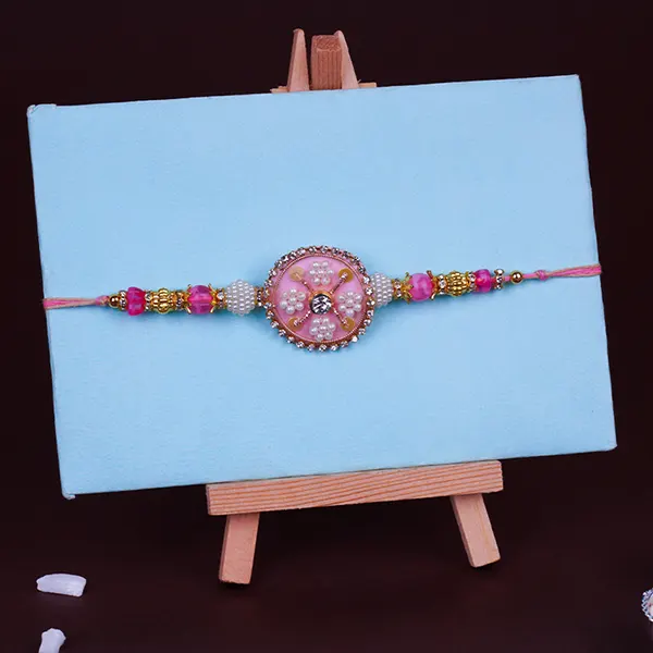 Pink Blossom Designer Rakhi