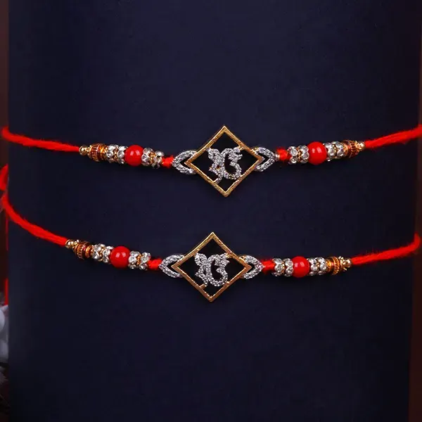 Set of 2 Elegant Ek Onkar Rakhi Saudi Arabia