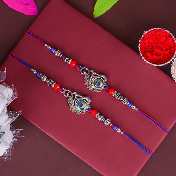 Pair of Charming Rakhi for Brother