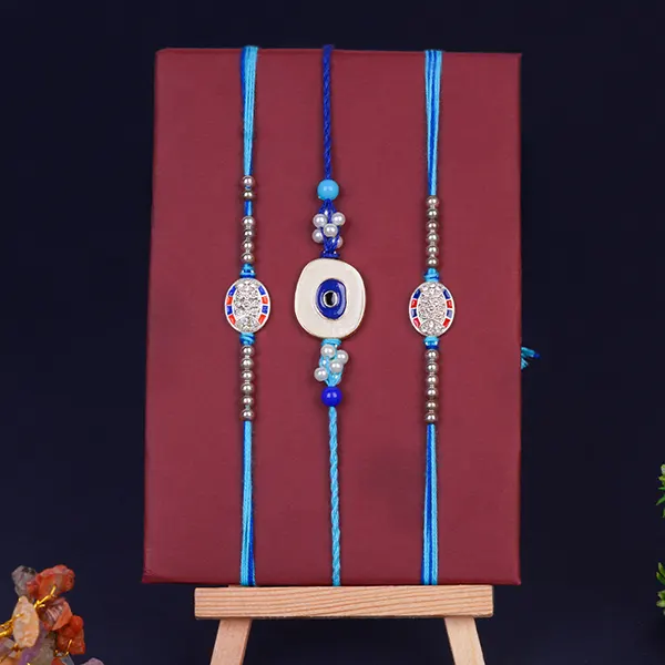 Set of 3 Protective Evil Eye Rakhi