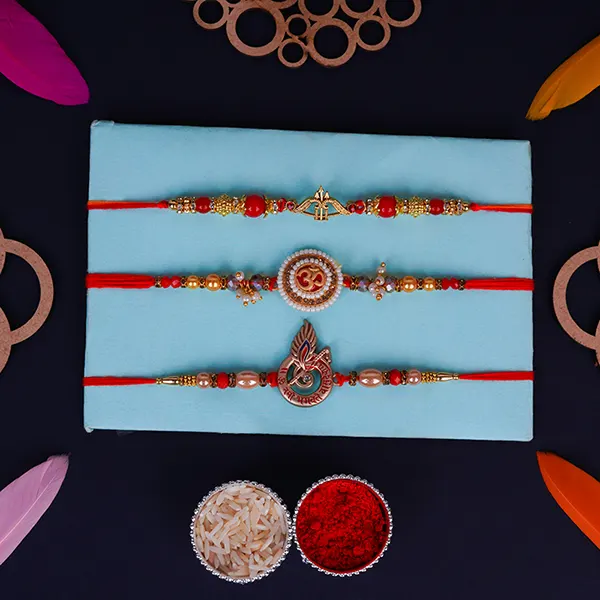 Set of 3 Divine Trinity Rakhi