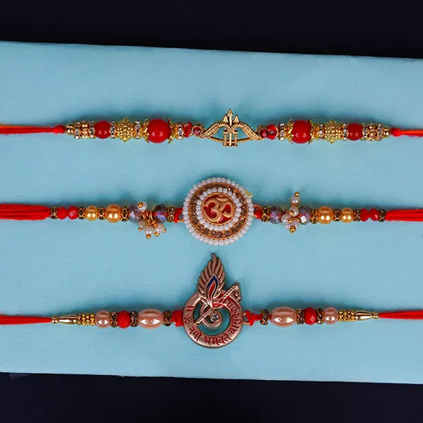 Set of 3 Divine Trinity Rakhi