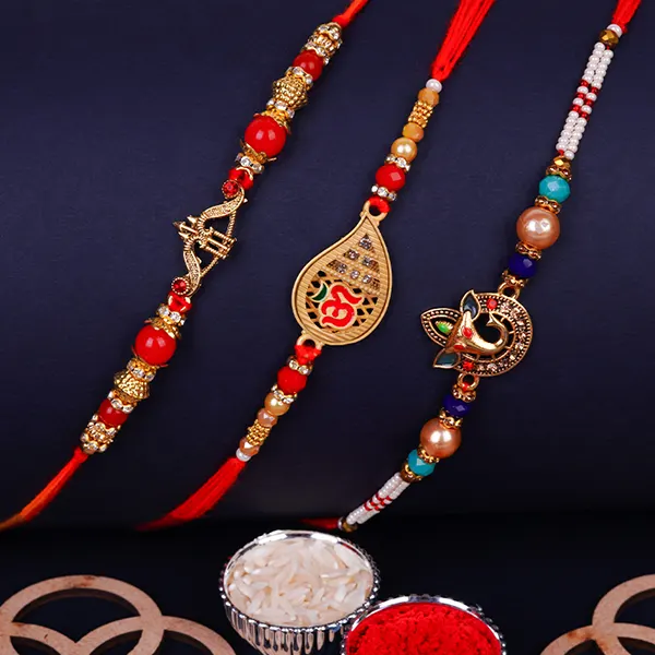 Divine Trinity Rakhi Set