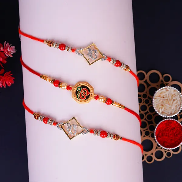 Set of 3 Spiritual Ek Onkar Rakhi