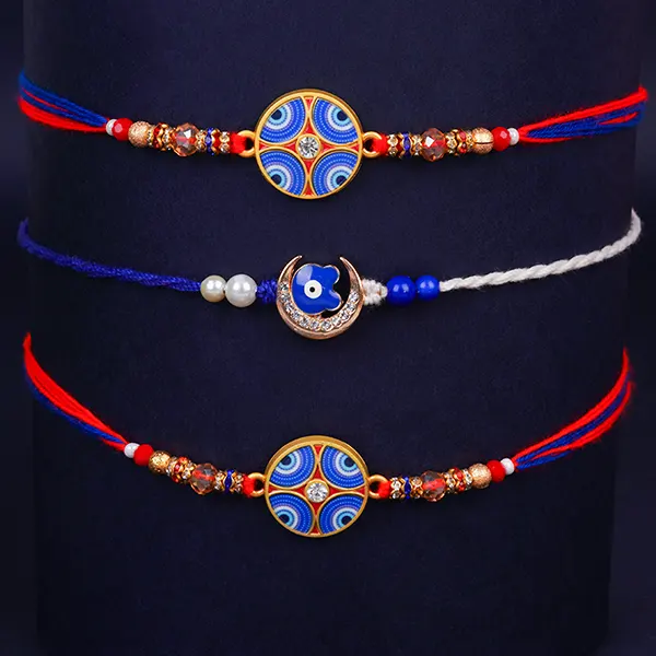 Set of 3 Mystic Evil Eye Rakhi