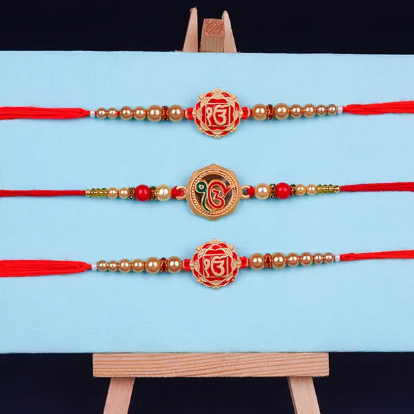 Set of 3 Divine Harmony Ek Onkar Rakhi